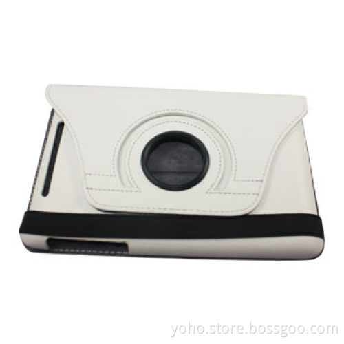 White Rotating 360 Degrees Leather Case and Cover for 7-inch Google Nexus